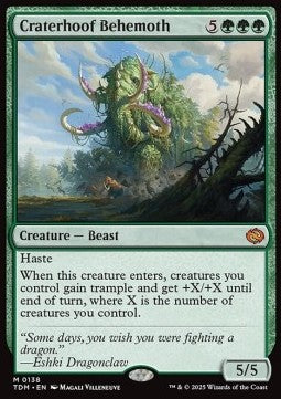 Craterhoof Behemoth TDM-138 Mythic Near Mint Englisch Foil