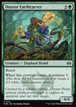 Dusyut Earthcarver TDM-141 Common Near Mint Englisch Foil