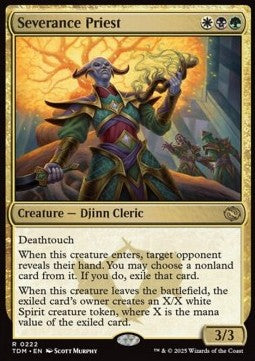 Severance Priest TDM-222 Rare Excellent Englisch