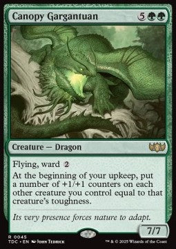 Canopy Gargantuan TDC-45 Rare Light Played Englisch