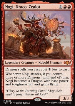 Nogi, Draco-Eiferer TDC-226 Mythic Near Mint Deutsch