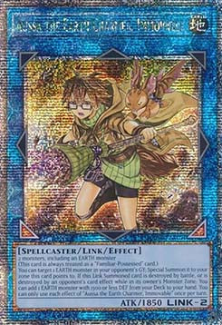 Aussa the Earth Charmer, Immovable RA04-078 Quarter Century Secret Rare Near Mint Englisch 1. Auflage