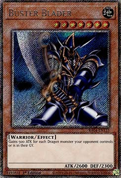 Buster-Klingenkämpfer (V.1) RA04-115 Platinum Secret Rare Near Mint Deutsch 1. Auflage