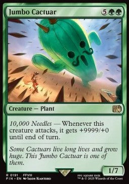 Jumbo Cactuar FIN-191 Rare Near Mint Englisch