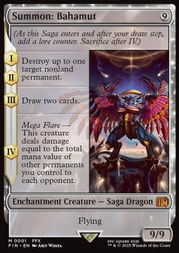 Beschwörung: Bahamut FIN-1 Mythic Near Mint Deutsch