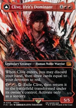 Clive, Ifrit's Dominant // Ifrit, Warden of Inferno XFIN-318 Mythic Near Mint Englisch Foil