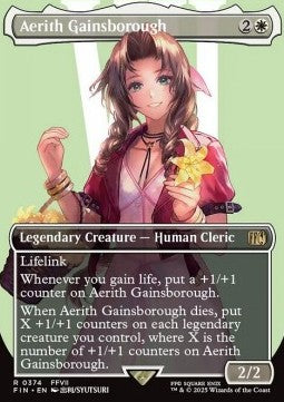 Aerith Gainsborough XFIN-374 Rare Near Mint Englisch