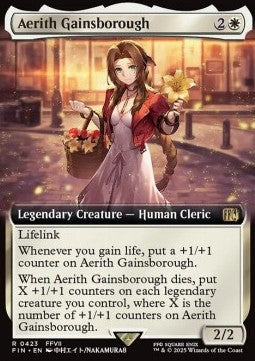 Aerith Gainsborough XFIN-423 Rare Near Mint Englisch