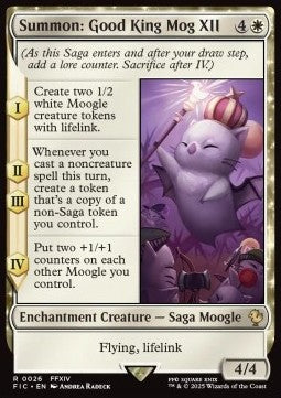 Summon: Good King Mog XII FIC-26 Rare Near Mint Deutsch