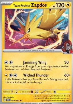 Team Rockets Zapdos DRI-070 Rare Near Mint Deutsch