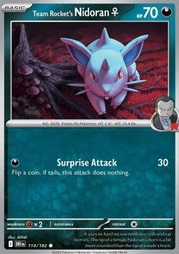 Team Rocket's Nidoran [F] DRI-114 Common Near Mint Englisch