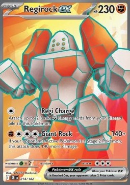 Regirock ex DRI-214 Ultra Rare Near Mint Deutsch
