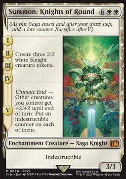 Summon: Knights of Round FIN-36 Mythic Near Mint Deutsch
