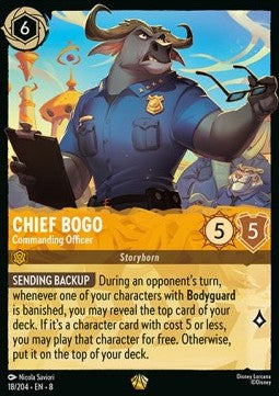 Chief Bogo - Befehlshaber 8JAF-18 Legendary Near Mint Deutsch