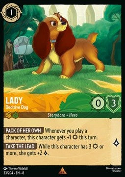 Lady - Decisive Dog (V.1) 8JAF-33 Rare Near Mint Englisch