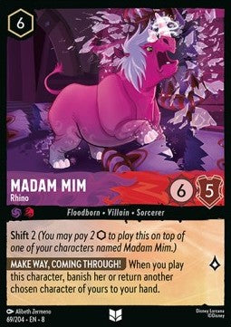 Madame Mim - Nashorn 8JAF-69 Uncommon Near Mint Deutsch Foil