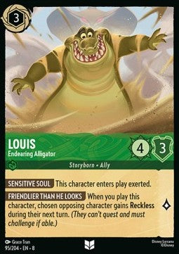 Louis - Liebenswerter Alligator 8JAF-95 Uncommon Near Mint Deutsch Foil