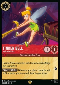 Tinker Bell - Insistent Fairy 8JAF-136 Legendary Near Mint Englisch