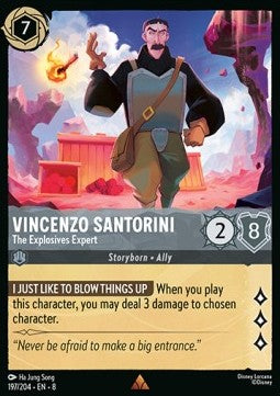 Vincenzo Santorini - Der Sprengstoffexperte 8JAF-197 Rare Near Mint Deutsch Foil