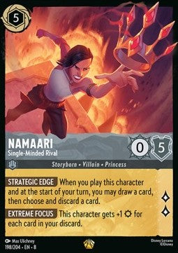 Namaari - Zielstrebige Rivalin 8JAF-198 Legendary Near Mint Deutsch Foil