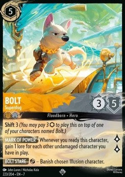 Bolt - Superhund 7ARI-223 Super Rare Excellent Deutsch Foil