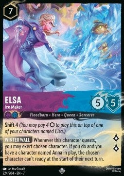 Elsa - Eismacherin 7ARI-224 Super Rare Excellent Deutsch Foil