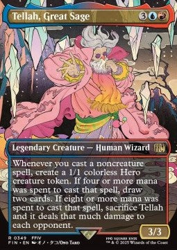 Tellah, Great Sage XFIN-349 Rare Near Mint Englisch Foil