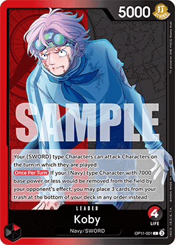 Koby (OP11-001) (V.1) OP11 Leader Near Mint Englisch