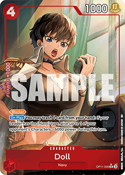 Doll (OP11-008) (V.2) OP11 Alternate Art Near Mint Englisch