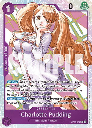 Charlotte Pudding (OP11-070) (V.1) OP11 Charlotte Pudding (OP11-070) Boosterfrisch Englisch