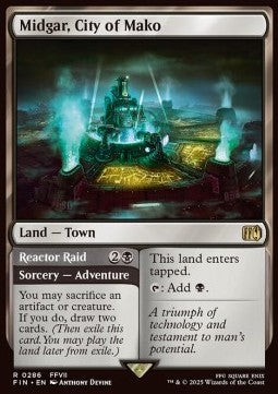 Midgar, City of Mako // Reactor Raid FIN-286 Rare Near Mint Deutsch