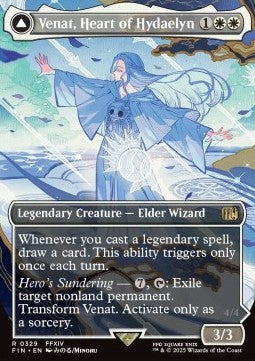 Venat, Heart of Hydaelyn // Hydaelyn, the Mothercrystal XFIN-329 Rare Excellent Deutsch