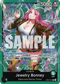 Jewelry Bonney (OP07-019) ST-24 Leader Near Mint Englisch