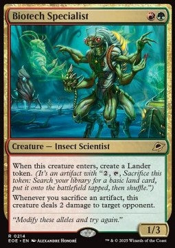 Biotech Specialist EOE-214 Rare Near Mint Deutsch