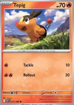 Tepig WHT-011 Common Near Mint Englisch