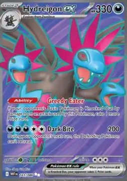 Hydreigon ex WHT-161 Ultra Rare Near Mint Englisch