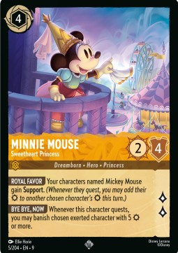 Minnie Maus - Geliebte Prinzessin (V.1) 9FAB-5 Super Rare Boosterfrisch Deutsch