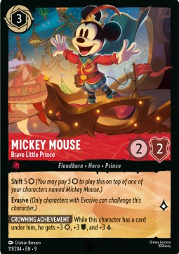 Micky Maus - Tapferer Kleiner Prinz (V.1) 9FAB-111 Legendary Boosterfrisch Deutsch