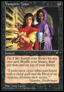 Vampiric Tutor VIS- Rare Good Englisch
