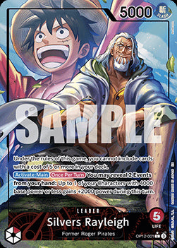 Silvers Rayleigh (OP12-001) (V.2) OP12 Alternate Art Boosterfrisch Englisch
