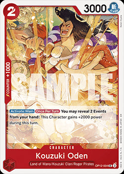 Kouzuki Oden (OP12-004) OP12 Uncommon Boosterfrisch Englisch