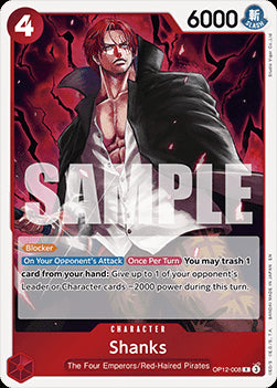 Shanks (OP12-008) (V.1) OP12 Rare Boosterfrisch Englisch
