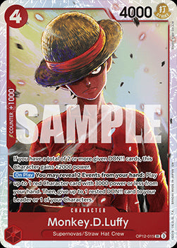 Monkey.D.Luffy (OP12-015) (V.1) OP12 Super Rare Near Mint Englisch