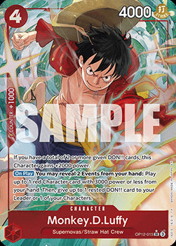 Monkey.D.Luffy (OP12-015) (V.2) OP12 Alternate Art Boosterfrisch Englisch