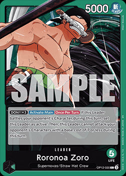 Roronoa Zoro (OP12-020) (V.1) OP12 Leader Boosterfrisch Englisch