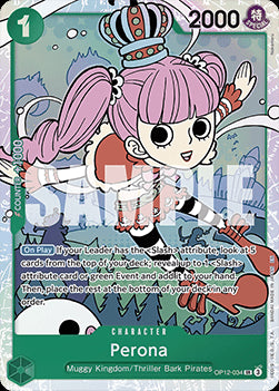Perona (OP12-034) (V.1) OP12 Super Rare Boosterfrisch Englisch