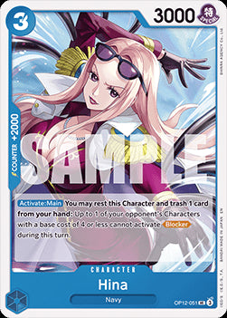 Hina (OP12-051) OP12 Uncommon Boosterfrisch Englisch