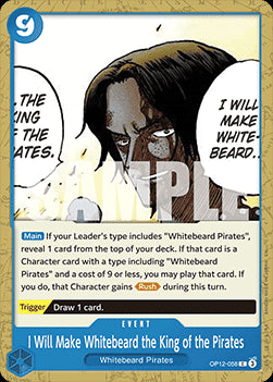 I Will Make Whitebeard the King of the Pirates (OP12-058) OP12 Common Boosterfrisch Englisch