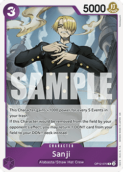 Sanji (OP12-070) (V.1) OP12 Rare Near Mint Englisch