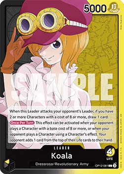 Koala (OP12-081) (V.1) OP12 Leader Near Mint Englisch